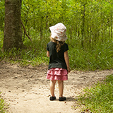 Child on path in Cullinan Park